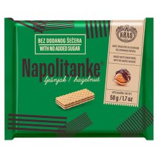 Kraš Napolitanke Wafers with Hazelnut Filling 50g