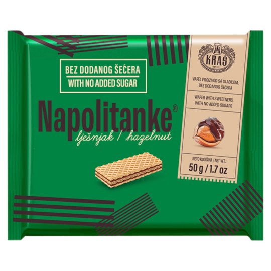 Kraš Napolitanke Oplatky s lískooříškovou náplní 50g