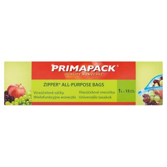 Primapack Zipper víceúčelové sáčky 1l x 15 ks