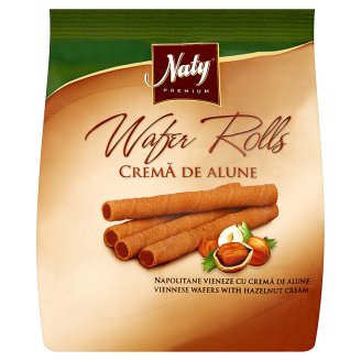 Naty Premium Wafers rolls oplatky trubičky s oříškovým krémem 100g