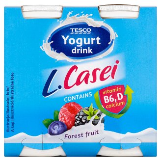Tesco Jogurtový nápoj s příchutí lesních plodů a s L. paracasei 4 x 100g