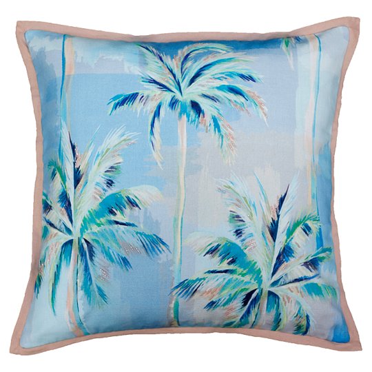 Tesco Fox & Ivy Dreaming Palm Print Cushion 48 cm x 48 cm - Tesco Groceries