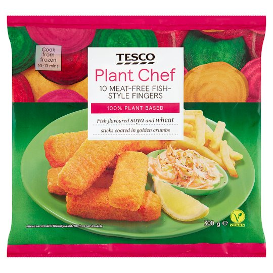 Tesco Plant Chef Meat-Free Fish-Style Fingers 300g