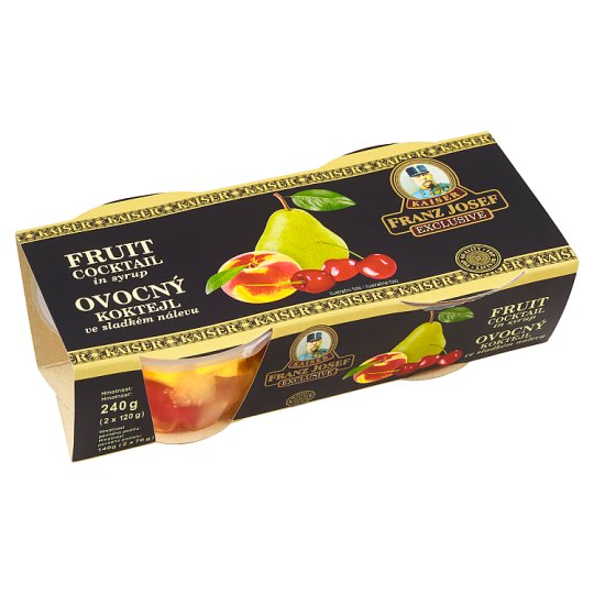 Kaiser Franz Josef Exclusive Ovocný koktejl ve sladkém nálevu 2 x 120g