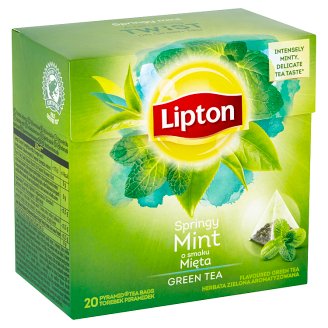 Lipton Zelený aromatizovaný čaj Intense mint 20 sáčků