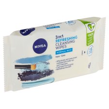 Nivea Biodegradable Refreshing Cleansing Wipes Normal Skin 3 in 1 25 pcs