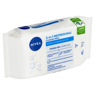 Nivea Osvěžující čisticí pleťové ubrousky 3 v 1 25 ks