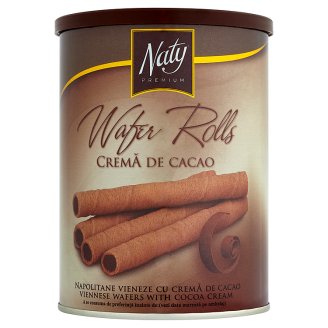 Naty Premium Wafer rolls vídeňské oplatky s kakaovým krémem 400g