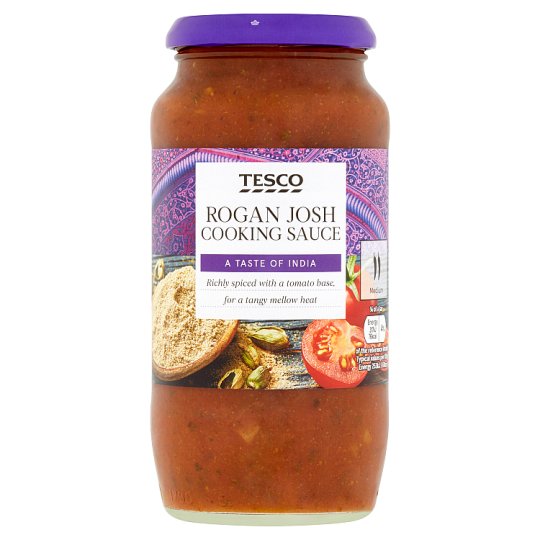 Tesco Rogan Josh středně pálivá rajčatová omáčka s cibulí 500g