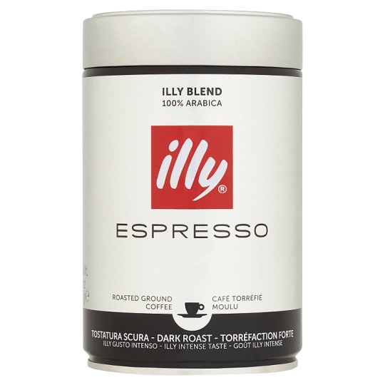 illy Espresso tmavě pražená mletá káva 250g
