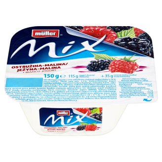 Müller Mix Ostružina malina + bianco jogurt 150g