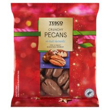 Tesco Crunchy Pecans in Milk Chocolate 110g