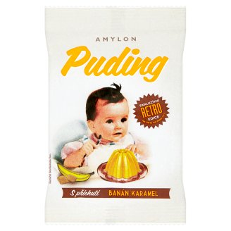 Amylon RETRO Puding s příchutí banán karamel v prášku 40g