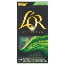 L'OR Espresso Brazil Roasted Ground Coffee in Capsules 10 pcs 52g