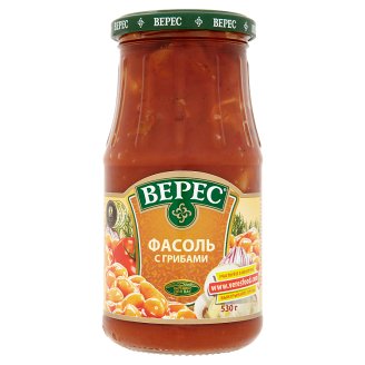 Veres Fazole bílé v rajčatové omáčce se žampióny 530g