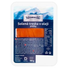 Varmuža Solená treska v oleji plátky 100g