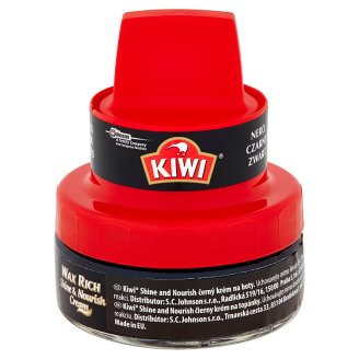 Kiwi Shine and Nourish černý krém na boty 50ml