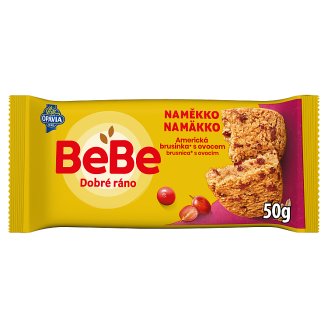 Opavia Bebe Dobré ráno naměkko brusinka s ovocem 50g