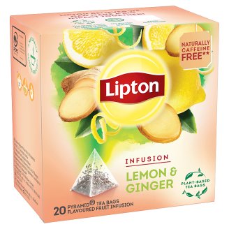 Lipton Čaj aromatizovaný se zázvorem Citron & Zázvor 20 sáčků