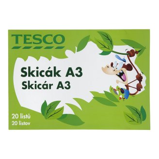 Skicák TESCO A3/20 listů