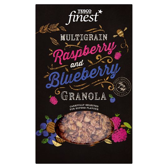 Tesco Finest Baked Muesli with Quinoa Seeds, Freeze Dried Raspberries