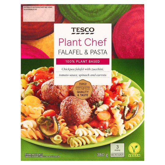 Tesco Plant Chef Falafel & Pasta 380g - Tesco Groceries