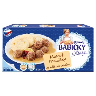 Nowaco Dobroty Babičky Kláry Masové knedlíčky ve svíčkové omáčce 450g