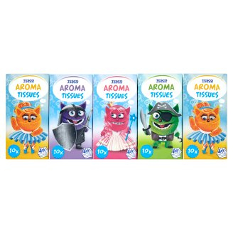 Tesco Papírové kapesníky Kids 10 x 10 ks