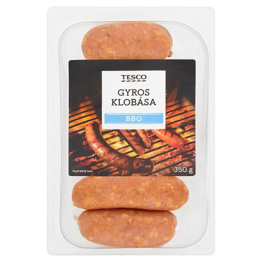 Tesco BBQ gyros klobása 350g