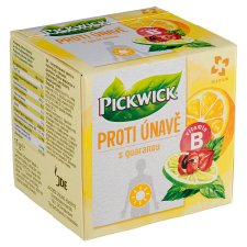 Pickwick Proti únavě s guaranou zelený a bylinný čaj 10 x 1,5g (15g)