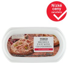 Tesco Bruselská paštika s brusinkami 150g