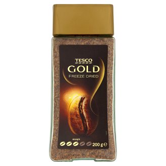Tesco Gold Rozpustná káva sušená mrazem 200g
