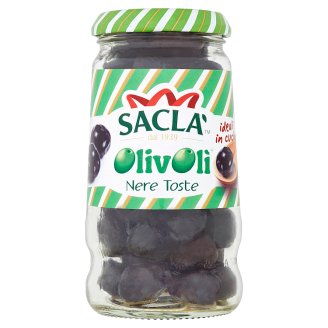 Saclà Černé olivy polosušené s peckou 200g