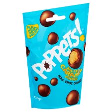 Poppets Salted Caramel Fudge Milk Choc Coated 130g