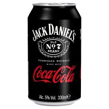 Jack Daniel's Tennessee Whiskey a Coca-Cola alkoholický míchaný nápoj 330ml