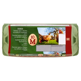Tesco Čerstvá vejce z chovu ve volném výběhu M 10 ks
