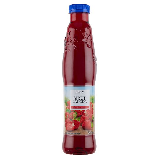 Tesco Strawberry Syrup 700ml - Tesco Groceries