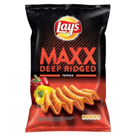 Lay's Maxx Deep Ridged Spicy Paprika 140g - Tesco Groceries