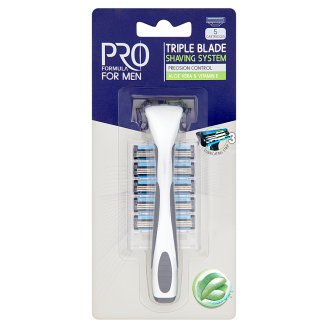 Tesco Pro Formula For men holicí strojek se 3 břity + 5 náhradních hlavic