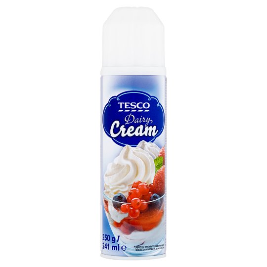 Tesco Slazená šlehačka s vanilkovou příchutí 250g