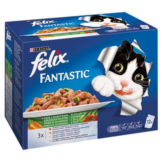 FELIX Fantastic výběr se zeleninou 12 x 100g