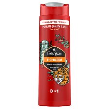 Old Spice Tiger Claw Men’s Shower Gel & Shampoo 400ml Multi-Use 3-in-1 Hair-Face-Body Wash