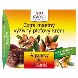 Bione Cosmetics Bio Arganový olej + karité extra mastný výživný pleťový krém 51ml