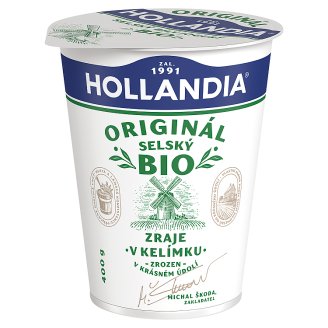 Hollandia Bio selský jogurt bílý s kulturou BiFi 400g
