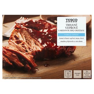Tesco Finest Sous-vide trhané vepřové s omáčkou s medem 300g + 50g