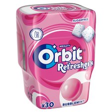 Wrigley's Orbit Refreshers Sugar-Free Fruit Flavoured Chewing Gum with Sweeteners 30 pcs 67g