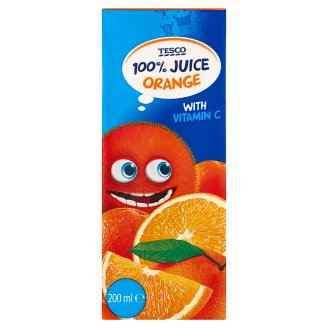 Tesco 100% Orange Juice 200ml