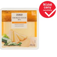 Tesco Smoked Edam 30% Mild Cheese Slices 100g