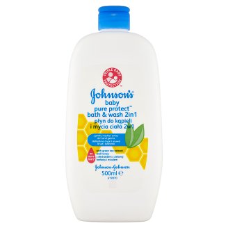 Johnson's Baby Pure Protect Koupel a mycí gel 2v1 500ml