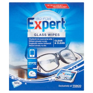 Go For Expert vlhčené ubrousky na sklo 50 ks